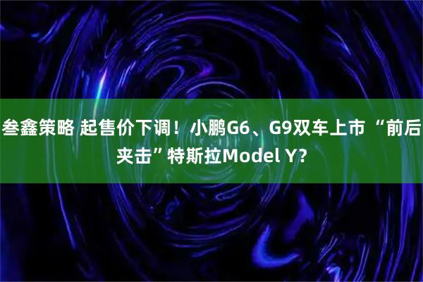 叁鑫策略 起售价下调！小鹏G6、G9双车上市 “前后夹击”特斯拉Model Y？