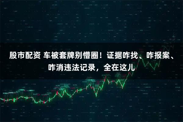 股市配资 车被套牌别懵圈！证据咋找、咋报案、咋消违法记录，全在这儿